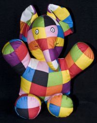Elmer the Patchwork Elephant Disney David McKee Large Plush